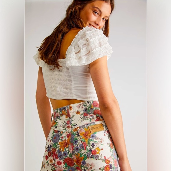 Free People Wrangler Westward Floral Bootcut jeans - Picture 2 of 8
